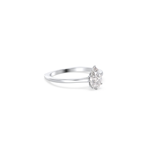 Bague de fiançailles pour femme REYES Fine Jewelry, certifiée IGI, or massif 14 carats, diamant de laboratoire HPHT CVD taille poire 1,01 carat. - Product Image 3