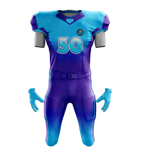 ชุดอเมริกันฟุตบอลชาย โพลีเอสเตอร์ 100% คอวี แขนสั้น ระบายอากาศ ต้านเชื้อแบคทีเรีย ราคาขายส่ง ชุดฟุตบอล - Product Image 3