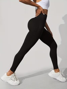 Leggings de yoga sans couture à taille haute pour femmes |   Leggings de sport tie-dye délavés à l'acide |   Pantalons de fitness légers en polyester et élasthanne - Product Image 2