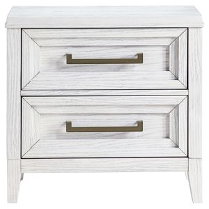 Table de chevet à 2 tiroirs Avril Distressed White - Product Image 4
