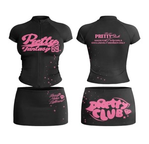 Conjuntos de Yoga para Mujer, Chaqueta con Cremallera de Manga Corta con Logotipo Personalizado y Pantalones Cortos, Conjunto Deportivo de 2 Piezas, Ropa Deportiva para Mujer - Product Image 3