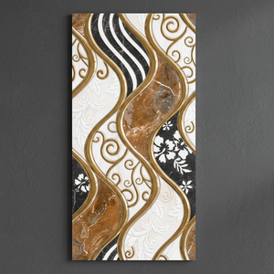 Azulejos de Pared de Cerámica de Primera Calidad, Diseño Interior de Lujo, Decorativos, Dorados y Plateados, Tercera Cocción, 300*600 30x60 12x24 - Product Image 6