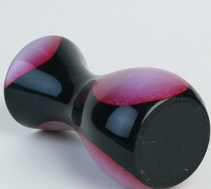 Vase à fleurs en onyx rose et noir, patchwork, fait main, marbre naturel, décoration, art minéral poli, accent décoratif pour la maison, cadeau de luxe - Product Image 3