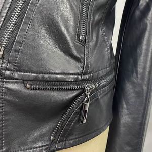 เสื้อแจ็กเก็ตมอเตอร์ไซค์สำหรับนักแข่งรถมอเตอร์ไซค์เสื้อแจ็กเก็ตหนังแท้สีดำสำหรับนักแข่งรถมอเตอร์ไซค์สินค้า2025ออกแบบได้ตามต้องการ - Product Image 4