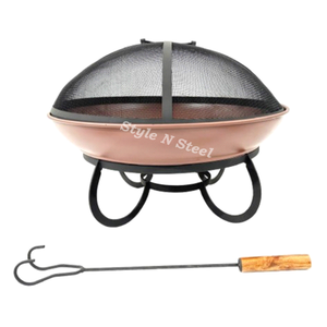 Luxury Iron <b>Fire</b> <b>Pit</b> with Heat Resistant Paint Freestanding Design Coal/Wood Burning Outdoor Heater - Product Image 2