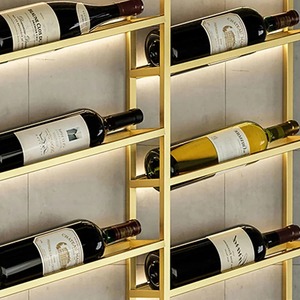 Porte-bouteille de vin sculptural moderne, support de table en métal élégant - Product Image 4