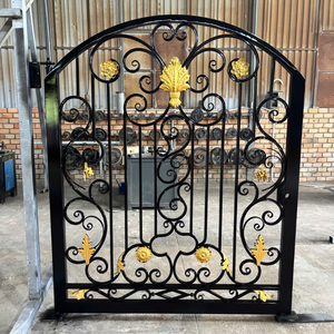 Puerta Principal de Acero de Lujo con Diseño Decorativo en Hierro para Entrada Principal de Villa y Proyectos de Entrada de Vehículos en Jardines para Villas Modernas - Product Image 4