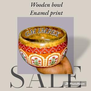 Bols à soupe à salade en bois d'acacia élégants ensemble de vaisselle de cuisine solide de haute qualité avec gravure complexe décor à la maison élégant - Product Image 3