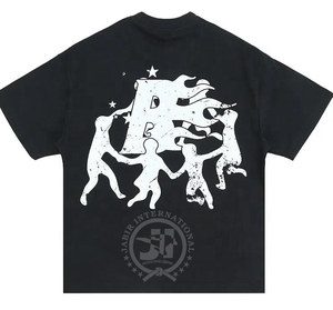 2024 mode conception personnalisée Logo 3D bouffée imprimé graphique 100% coton Jersey respirant écologique t-shirt pour hommes - Product Image 1