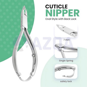 Heavy Duty Stainless Steel Nail And Cuticle Nippers With Back Lock For Professional Nail And Cuticle Care - Product Image 3