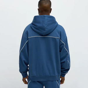 Custom 500 Gsm Baggy <b>Men's</b> <b>Hoodie</b> Fit Boxy Heavy Weight Puff Printing <b>Hoodie</b> Oversized Streetwear Zip up Hoodies for <b>Men</b> - Product Image 5