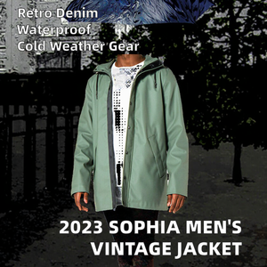 Winter Coated Stand Collar Motorcycle Safari <b>Denim</b> <b>Jacket</b> for <b>Men</b> 2026 Outdoor Custom Fashion Vintage - Product Image 2