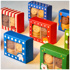 Rigid paper <b>cake</b> <b>box</b> with <b>clear</b> window, custom logo Foldable - Product Image 4