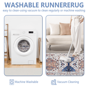 Boho 3-Piece Non-Slip <b>Kitchen</b> <b>Rug</b> Set Thick Washable Floor Mats <b>Runner</b> and Mats Durable <b>Kitchen</b> Flooring - Product Image 5