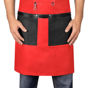Multi Slot Barber Waist Apron Professional Scissor <b>Pouch</b> Black Leather Hair Stylist <b>Tool</b> <b>Belt</b> Bag Custom Manufacturer - Product Image 5