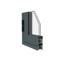 Système de porte en aluminium FRAVI Série 6000, insonorisé, GM55, cadre européen à isolation thermique multicouche FR-GM-55-MC pour la luxe
