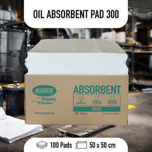 แผ่นดูดซับน้ำมันแบบย่อยสลายได้ ซึมซับสูง 300 แผ่น ขนาด 50x50 ซม. สำหรับการรับมือกับการรั่วไหลและการหกของน้ำมันในอุตสาหกรรม - Product Image 3