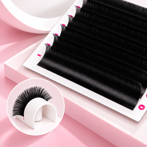 Charmlash - Productos para Pestañas al por Mayor, Pestañas 4D con Curvatura M, Pestañas Pre-fabricadas Coreanas de Fibra PBT Alemana, Libres de Crueldad Animal, Ligeras, Ultra Negras - Product Image 1
