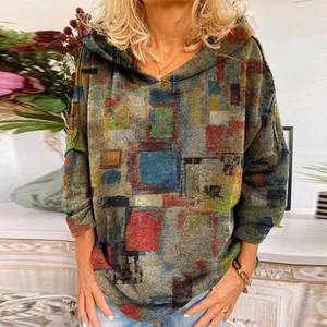 Échantillon Gratuit de Textile – Meilleure Vente : Sweat à Capuche Femme Imprimé Graffiti – Pull-over Femme – Sweat-shirt Femme - Product Image 1