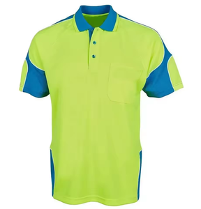 Camiseta Polo Reflectante Fluorescente de Alta Visibilidad, Camiseta de Seguridad Reflectante de Secado Rápido, Ropa de Trabajo de Manga Corta, Camiseta Polo de Alta Visibilidad - Product Image 4