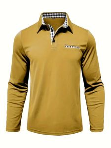 Camiseta de Tenis de Manga Larga para Hombre, de Alta Calidad, Talla Grande, Personalizada, Transpirable, de Secado Rápido, con Bolsillo de Tela No Tejida - Product Image 2
