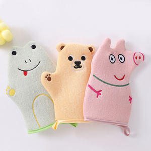 Cartoon Bath Glove for Kids-Gentle Scrub Sponge with Thermal Feature for Sports & Cycling Pain-Free Cleansing Home Use - Product Image 2