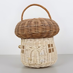 Hot deal eco friendly rattan <b>toy</b> <b>storage</b> bag children accessories weaving container <b>basket</b> - Product Image 5