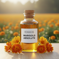 Huile Absolue de Calendula Pure en Vrac 100% Naturelle, Extrait par Solvant de Fleur de Calendula Officinalis, Liquide Viscose