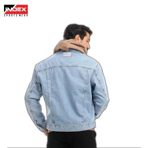 Chaqueta Vaquera Premium para Hombre, Corte Clásico, Chaqueta de Mezclilla Azul para Moda Casual Urbana, Primavera/Otoño, Venta al Por Mayor - Product Image 2