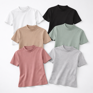 Camisetas de Manga Corta con Cuello Redondo Personalizadas al por Mayor para Mujer - Fabricante y Proveedor OEM - Product Image 5
