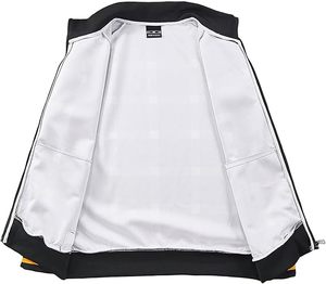 ชุดวอร์มผู้ชายแบบมีฮู้ด สไตล์ฮิปฮอป ปักลาย ซิปยาว แขนยาว สีพื้น 2 ชิ้น เสื้อแจ็คเก็ตและกางเกงขายาว - Product Image 4