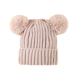 Bonnet unisexe en laine 100% douce et extensible, couleur unie, motif dessiné à la main, pour l'automne/hiver, usage décontracté en extérieur - Product Image 1