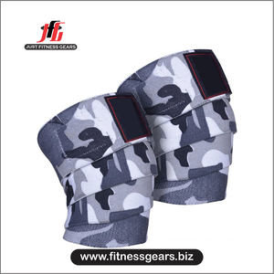 Genouillères de Compression Unisexe en Nylon et Coton Respirant avec Logo Personnalisé et Fermeture Auto-agrippante pour Haltérophilie et Cross Training - Product Image 1