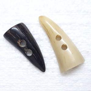 Toggles de cuerno de búfalo para ropa, tamaños surtidos, cuentas de hueso de búfalo, decoración de logotipo, abrigo, Tiendas de Cuentas, diseñadores de joyería - Product Image 3