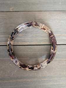 Black <b>Ruby</b> Hibiscus Gold Flake Resin Bangle Real Gold Flake Jewelry Resin <b>Bracelet</b> Bangle Gold <b>Bracelet</b> Resin Bangle - Product Image 6