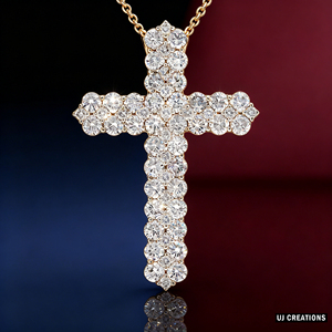 CUSTOM SILVER 10K/14K/18K GOLD PLATED VS QUALITY LAB GROWN CVD DIAMOND CLASSIC ENGAGEMENT <b>GIFT</b> SWEATER CHAIN NECKLACE PENDANT - Product Image 5