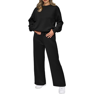 Conjunto Deportivo de 2 Piezas para Mujer, Sudadera de Cuello Alto Informal con Logotipo Personalizado Bordado y Pantalones Cortos de Felpa - Product Image 5