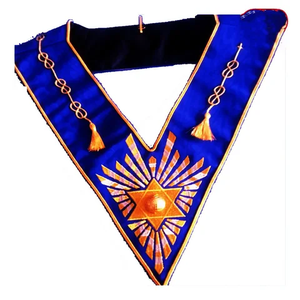 Custom <b>Collars</b> for Sale Masonic Lodge <b>Metal</b> Working Tools Silver Chain <b>Collar</b> & Velvet Backing - Product Image 3