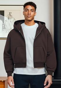 2025 Autumn Casual Style Loose Trendy Bestseller Menswear Zipper Hoodie Hooded Sweatshirt - Product Image 2