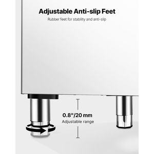 Contenitore per Ghiaccio in Acciaio Inox per Cucine Commerciali, Capacità 250 LBS, Filtro a Singolo Stadio Regolabile - Product Image 3