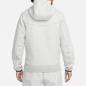 Custom Logo Embroidered Unisex Full Zip Tech Fleece 300g Oversized Hoodies Heavy Cotton Sweatshirts Premium Casual Streetwear - Product Image 2