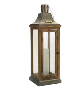 Fabricante y Proveedor de Faroles de Madera para Velas, Portavelas Hexagonal de Madera para Decoración Interior y Exterior - Product Image 1