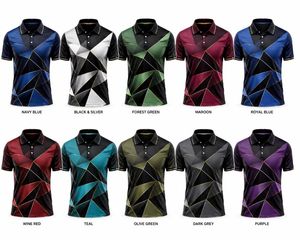 เสื้อยืดผู้ชายผ้าฝ้ายระบายอากาศดี แขนสั้น สีดำ เงิน ทอง แห้งเร็ว สปอร์ต ผ้าถักโพลีเอสเตอร์ - Product Image 6