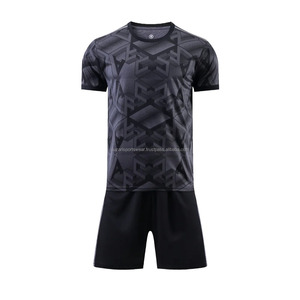 Best Men and Kids Sports Training Wear Blue Football Kits Uniforms with <b>No</b> Logo Badge Breathable Shirt for <b>Games</b> and Sports - Product Image 1