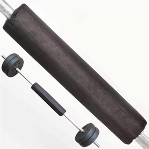 Soft PU Leather Gym <b>Barbell</b> Squat Pad with High-Density Foam Support for Hip Thrust Lunges & Weightlifting Training - Product Image 3