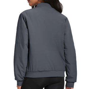 Blouson Bomber Femme Hiver Haute Qualité Style Tendance pour l'Extérieur Personnalisation Logo Tricoté Vente en Gros - Product Image 2