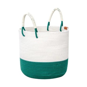 Elegante Cesta de Yute Hecha a Mano, Cesta Decorativa Ecológica para Almacenamiento, para Decoración Moderna del Hogar - Product Image 1