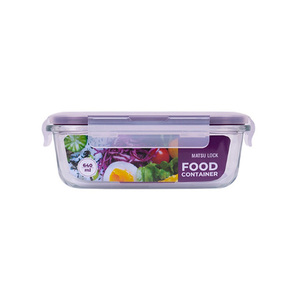 Eco-Friendly 100% BPA-Free Flexible Rectangle Meal Prep <b>Glass</b> <b>Containers</b> with PP Lid Microwave & Freezer Safe Lacquer Techniques - Product Image 6