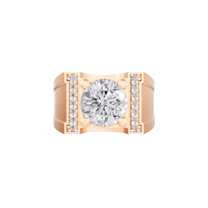 แหวนหมั้นเพชรแล็บโกรว์ 14K ทองคำแท้ รับรองโดย IGI สำหรับผู้ชาย ดีไซน์หรูหราแบบ 4 กรงเล็บ ประดับเพชรเม็ดเดี่ยว เหมาะสำหรับวันครบรอบแต่งงาน - Product Image 2