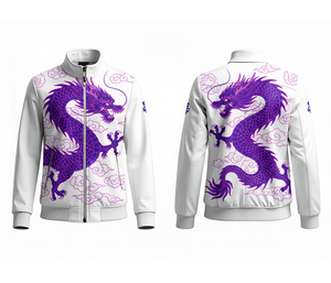 Chaqueta Deportiva con Cierre de Poliéster Sublimado Completo OEM, Ropa para Correr y Hacer Ejercicio, Cálida, Transpirable y de Secado Rápido |   Tallas Hombre Mujer Juvenil - Product Image 3